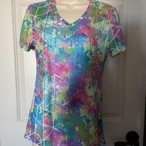 Reel Legends Multicolor V-neck Reel-Tec Top